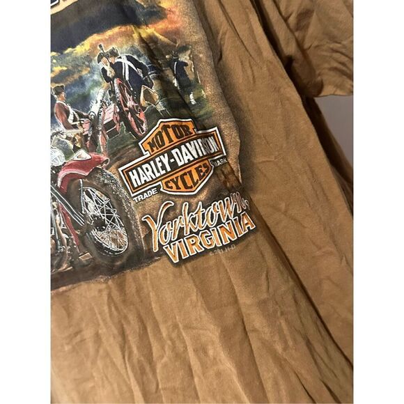 Vintage Harley Davidson Hampton Roads Yorktown Virginia VA T Shirt - Size Large - Picture 8 of 12